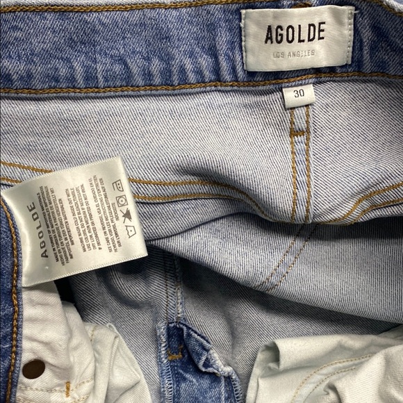 AGOLDE Button Fly, High Waisted, straight leg stretch Jeans SZ 30 - Picture 7 of 10